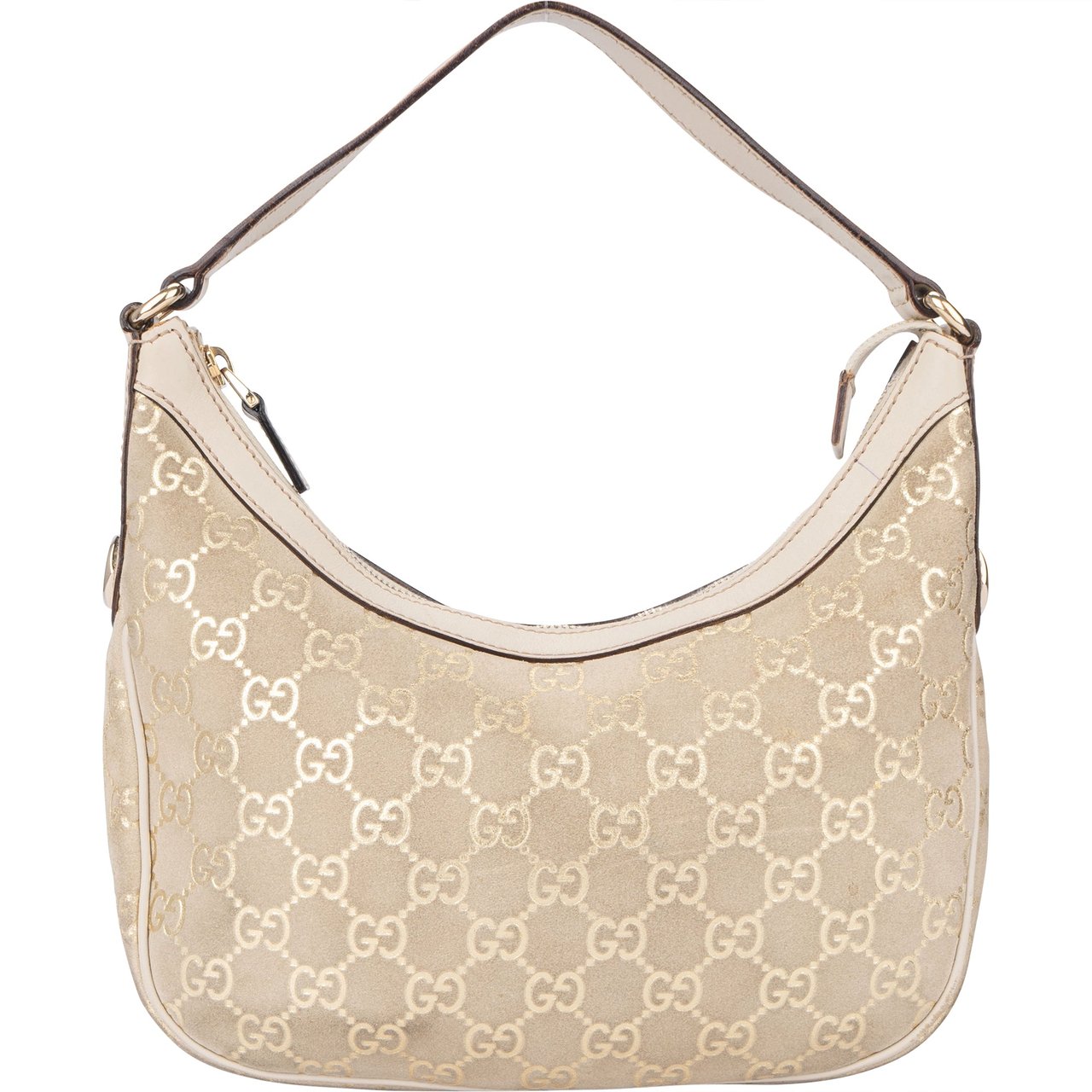 Gucci Gucci Suede Golden GG Monogram Handbag Divers