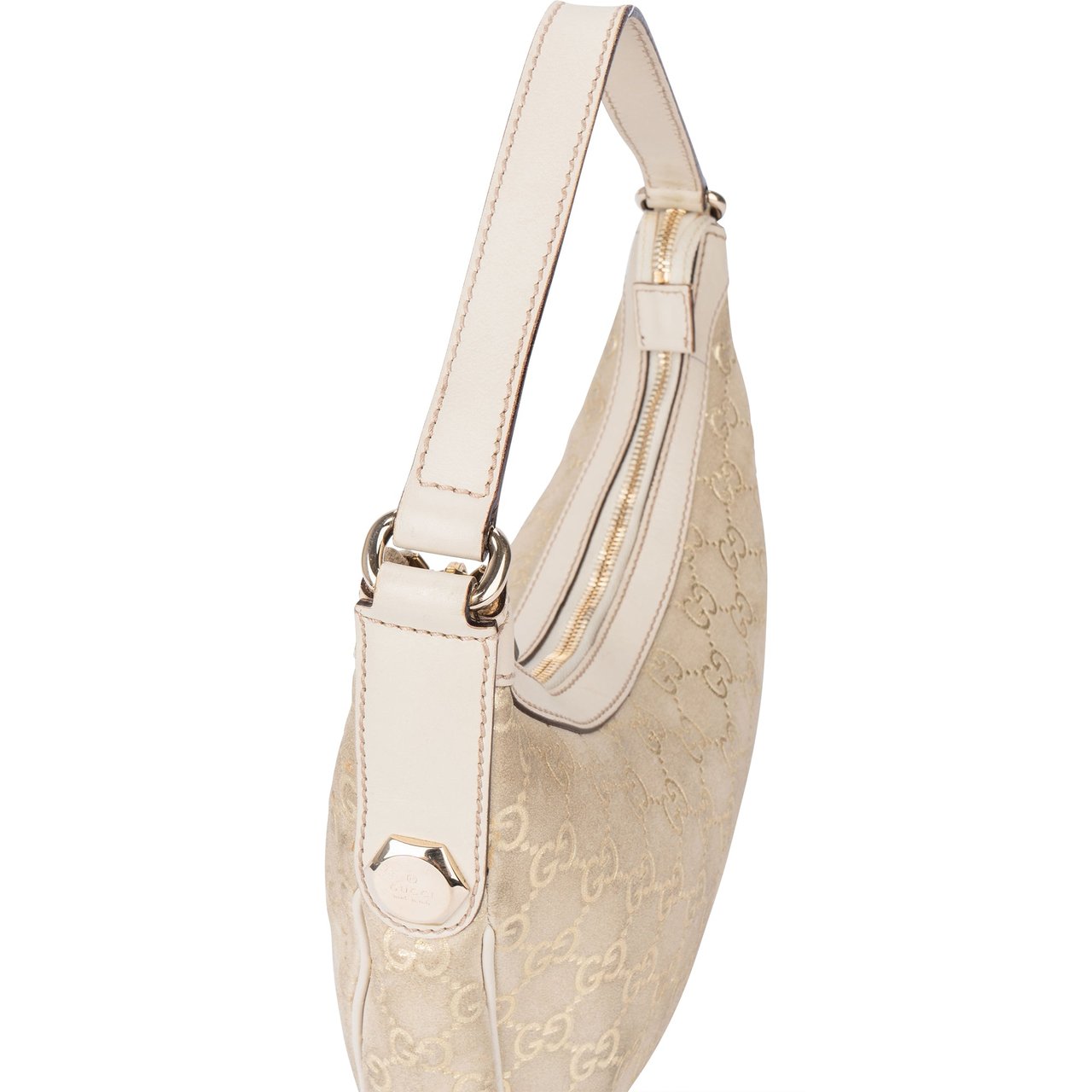 Gucci Gucci Suede Golden GG Monogram Handbag Divers