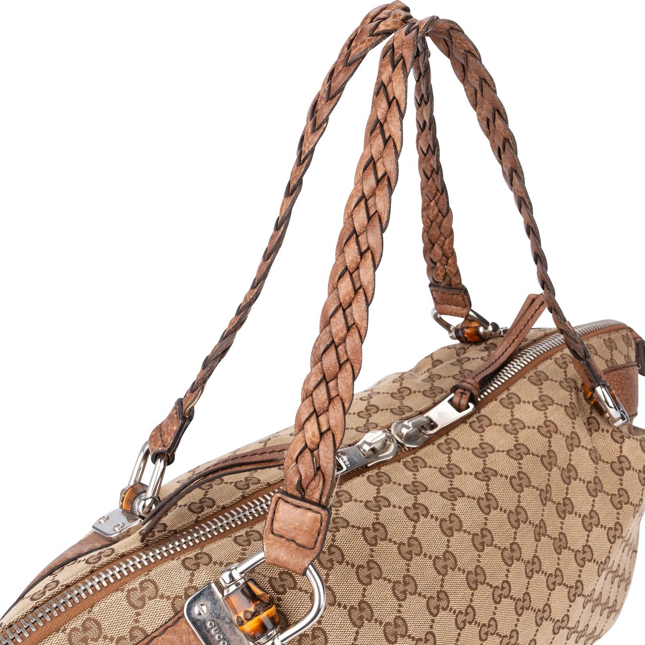 Gucci Gucci GG Monogram Heavy Bamboo Handbag Divers