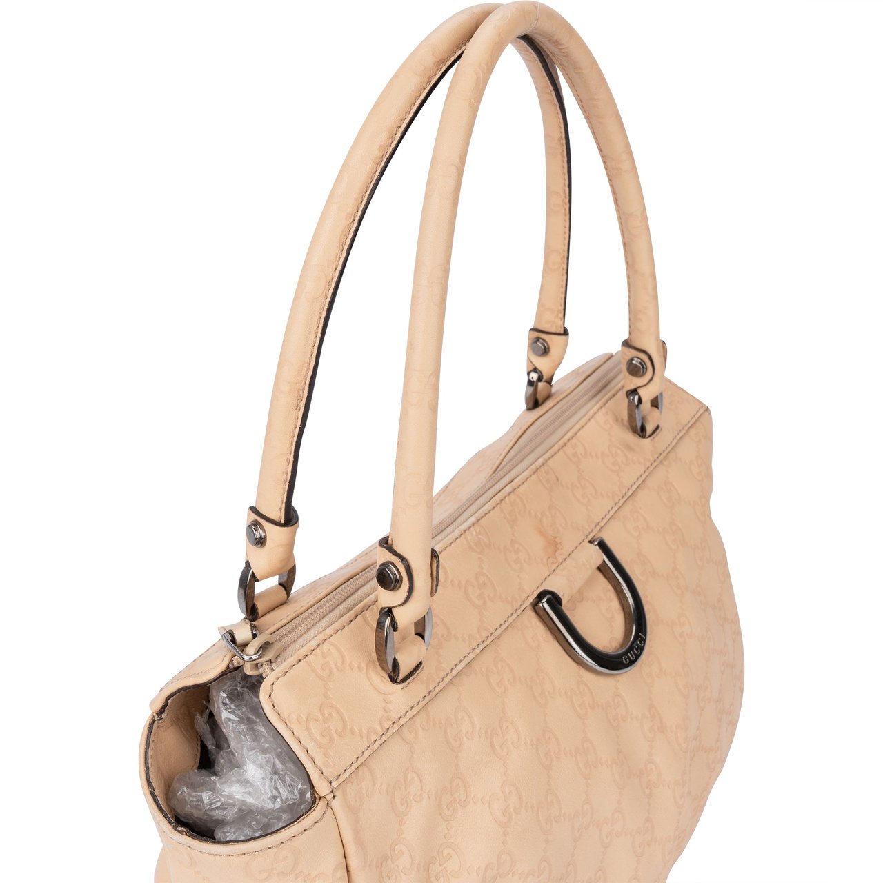 Gucci Gucci GG Leather Monogram Abbey Handbag Divers