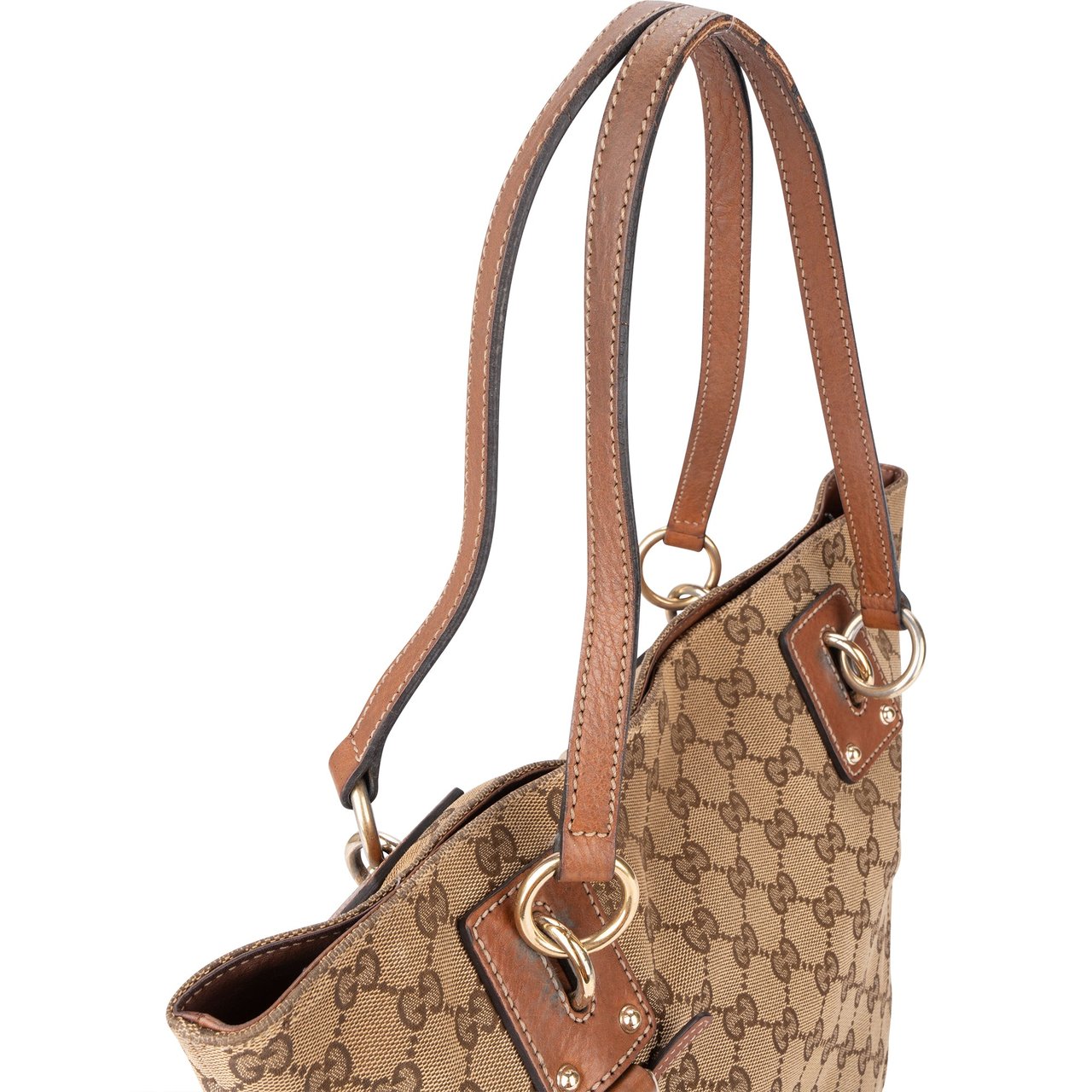Gucci Gucci GG Monogram Leather Charm Handbag Divers