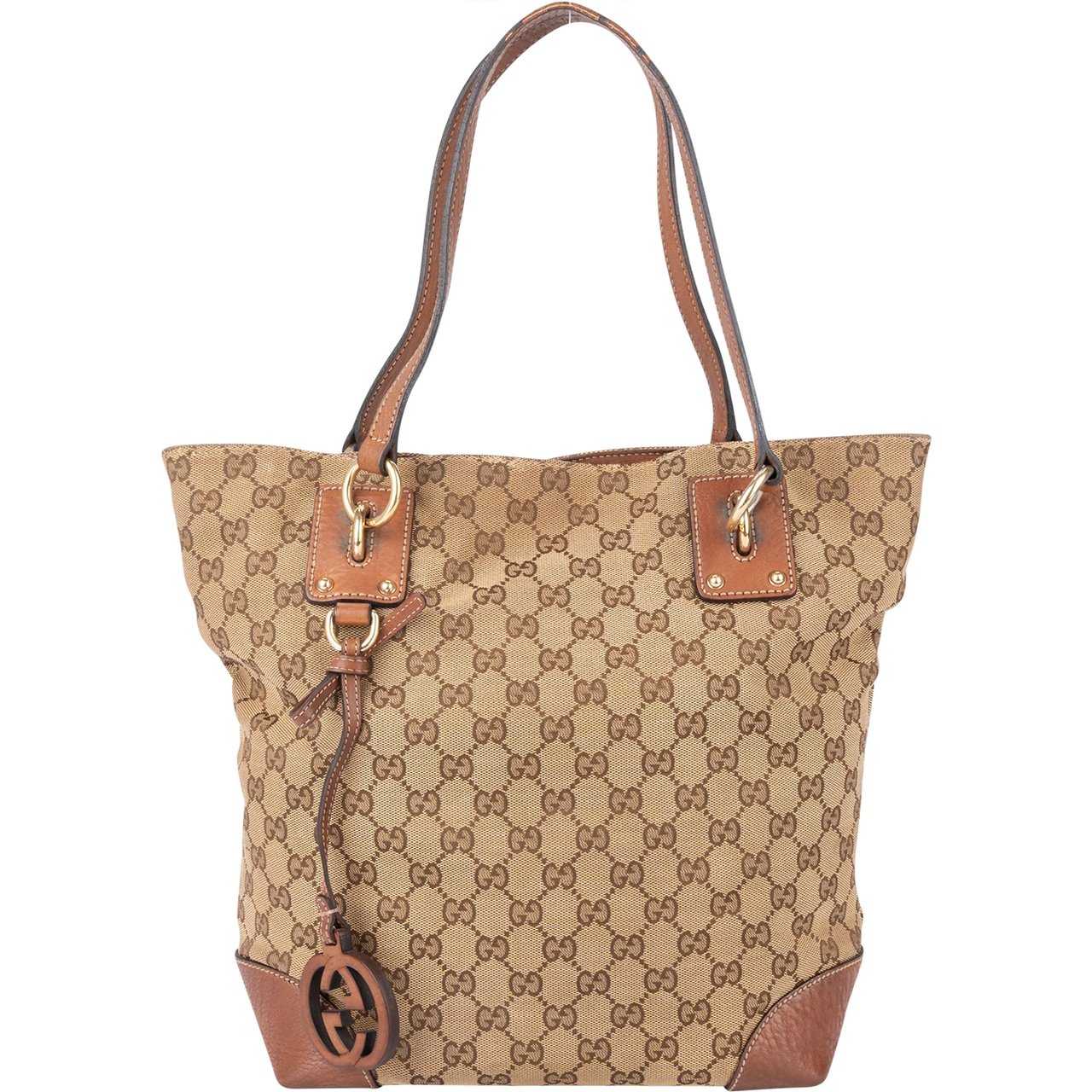 Gucci Gucci GG Monogram Leather Charm Handbag Divers