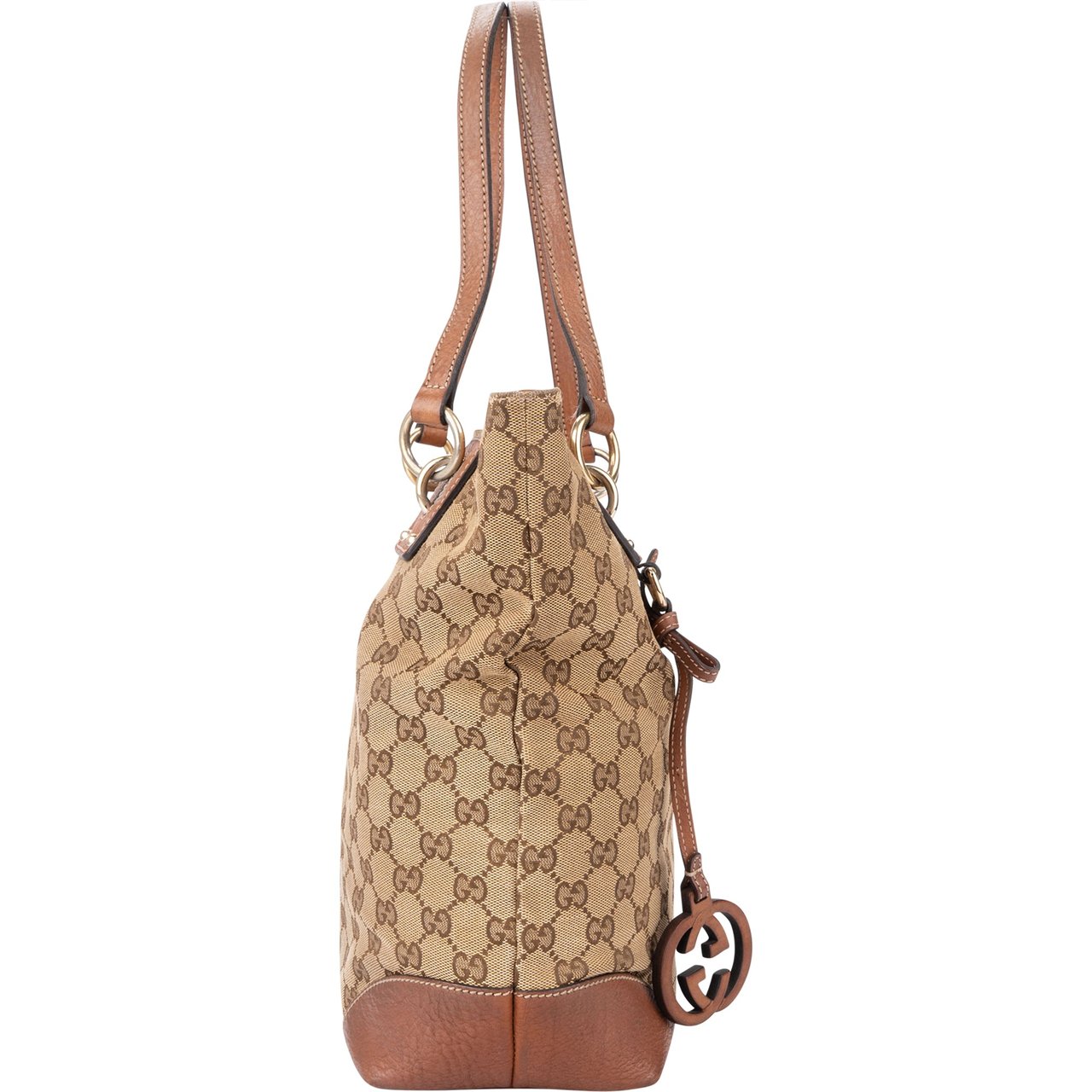 Gucci Gucci GG Monogram Leather Charm Handbag Divers