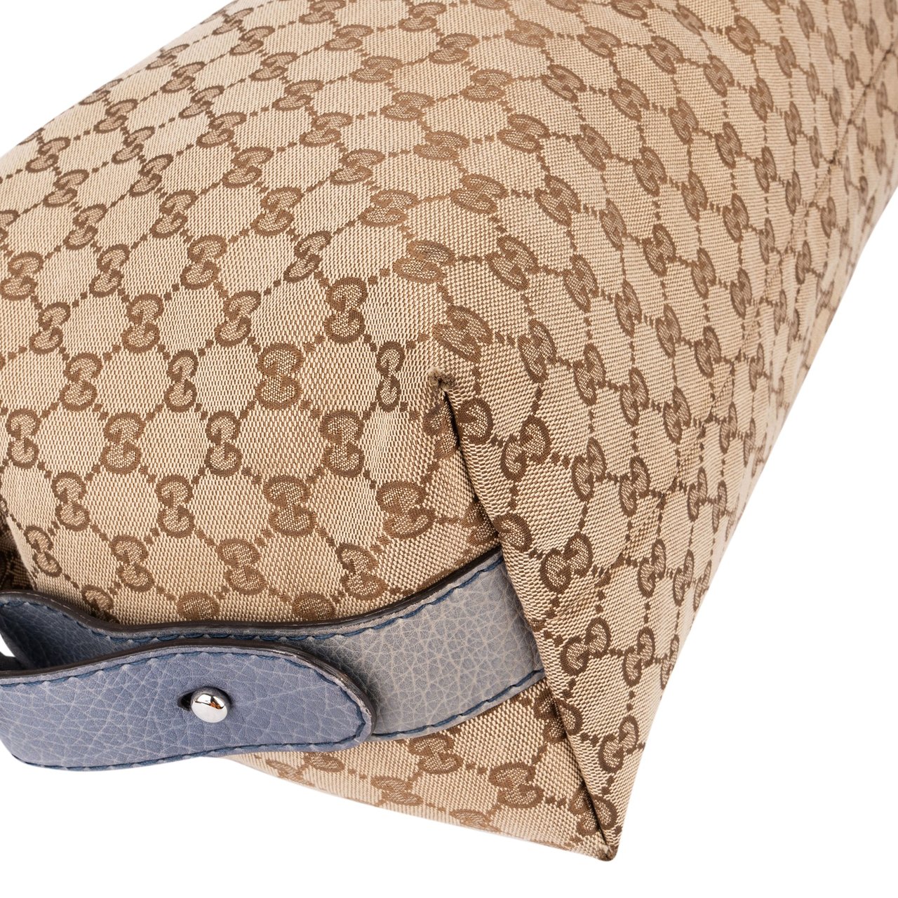Gucci Gucci GG Monogram Heavy Bamboo Handbag Bruin