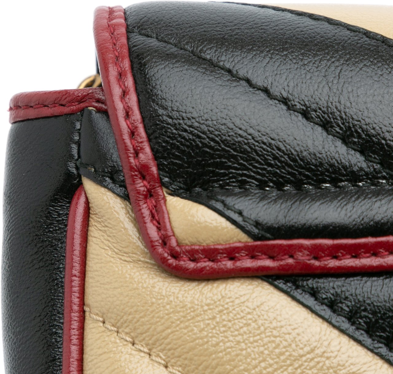 Gucci Super Mini GG Marmont Matelasse Leather Torchon Flap Crossbody Bruin