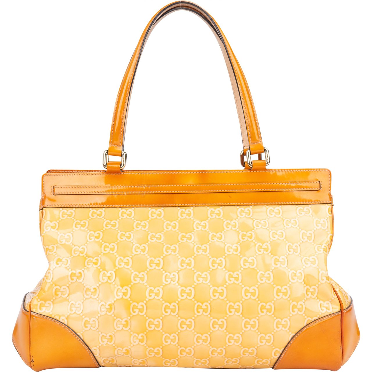 Gucci Gucci GG Patent Leather Monogram Handbag Divers
