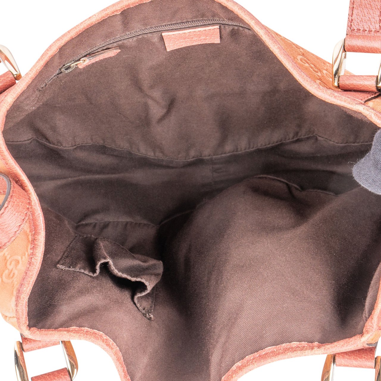 Gucci Gucci Suede Monogram Abbey 2006 Handbag Divers
