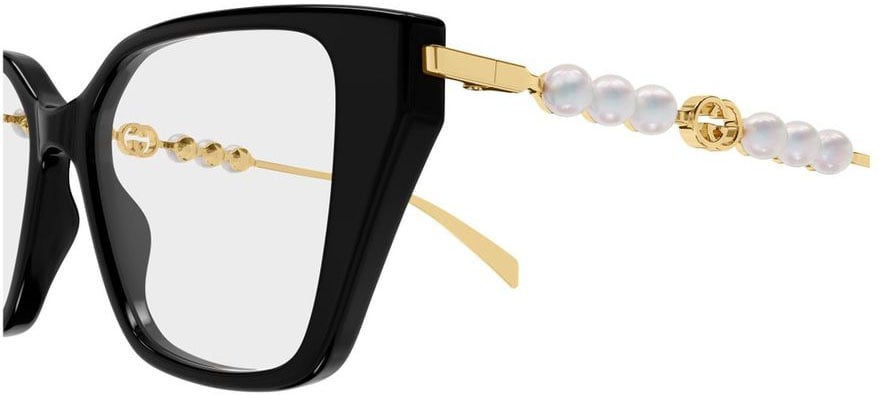 Gucci Gg1969O Emblem Line Square Cat-Eye Frame Wit