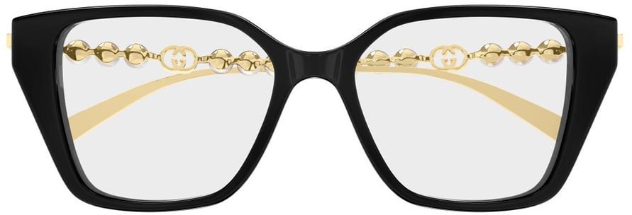 Gucci Gg1969O Emblem Line Square Cat-Eye Frame Wit