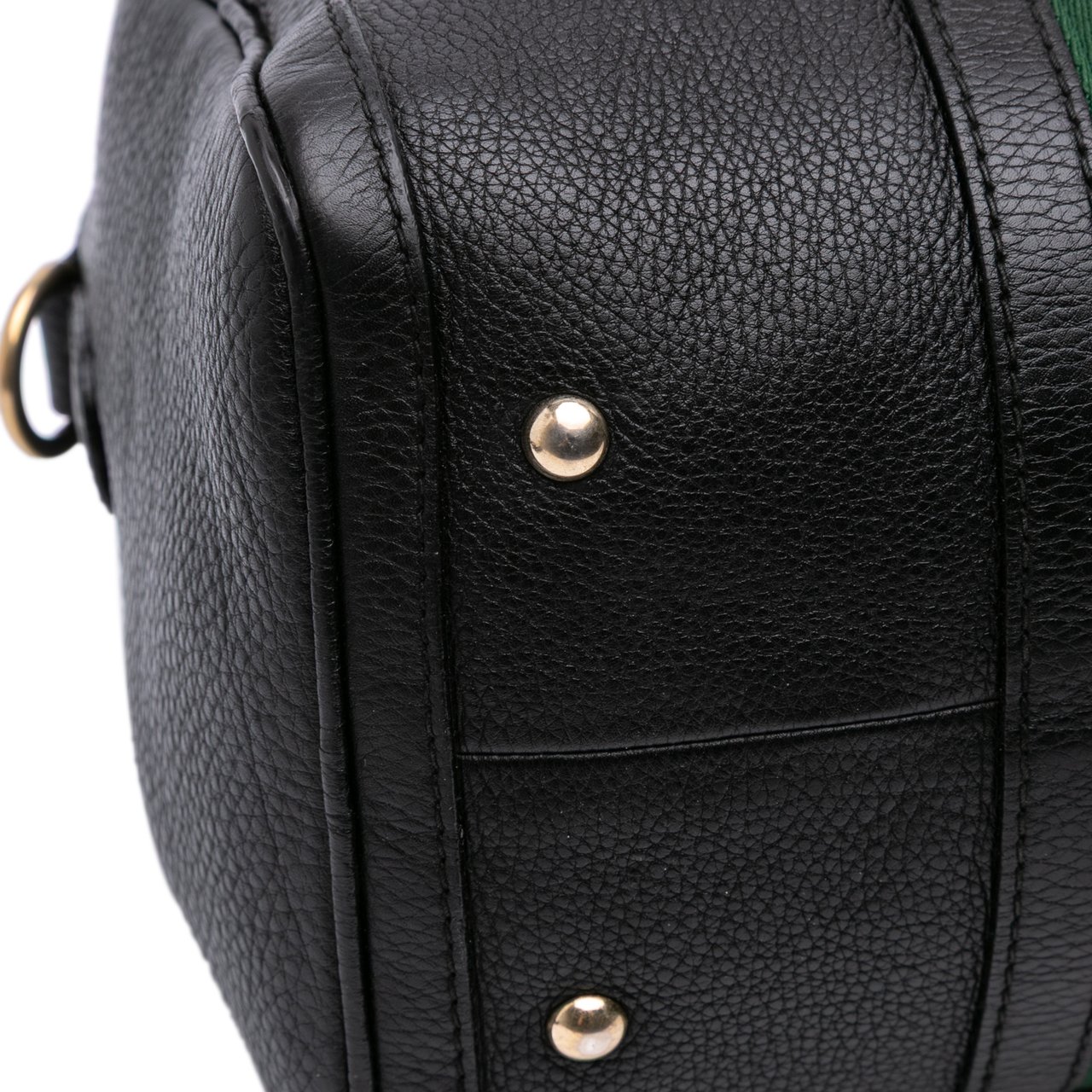 Gucci Calfskin Web Joy Boston Bag Zwart
