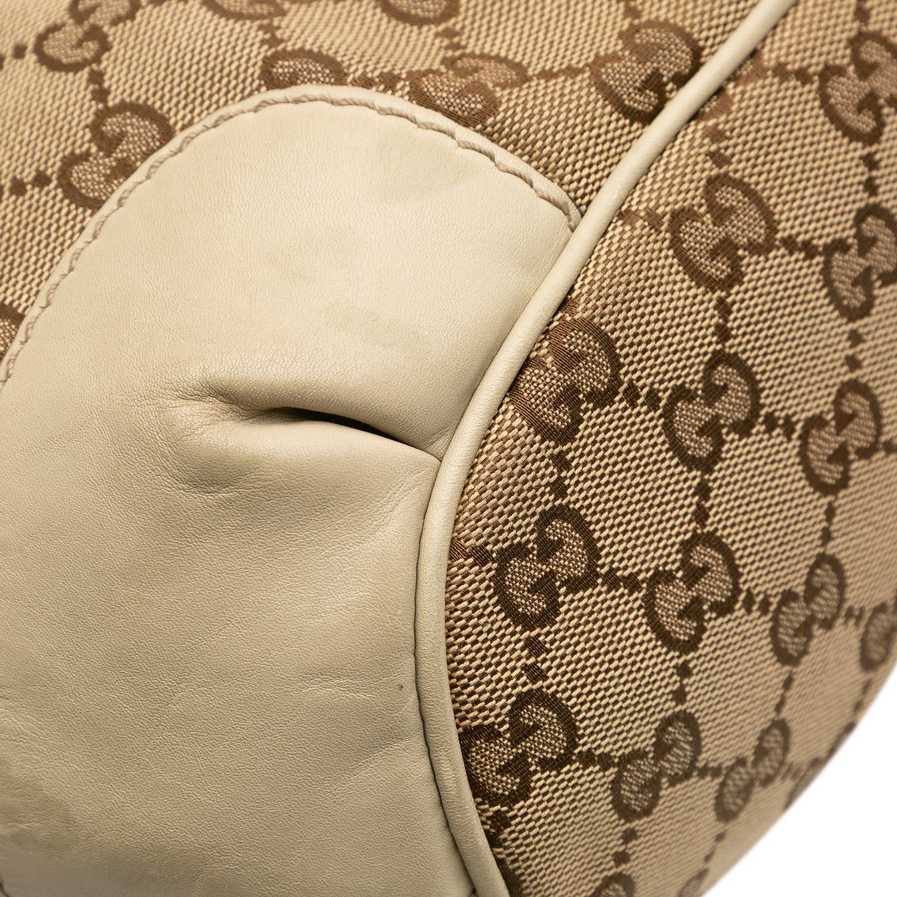 Gucci GG Canvas Sukey Satchel Bruin