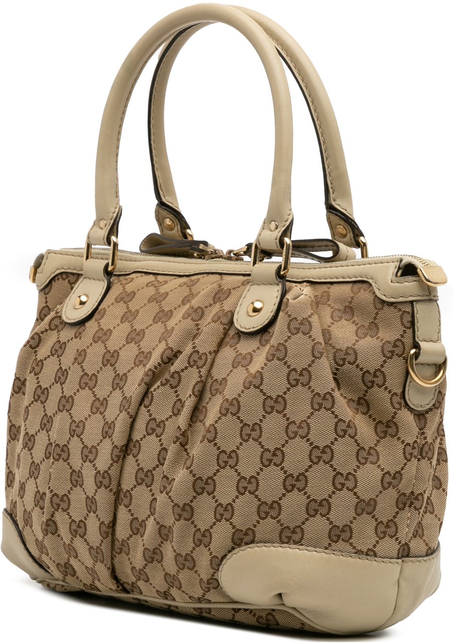 Gucci GG Canvas Sukey Satchel Bruin