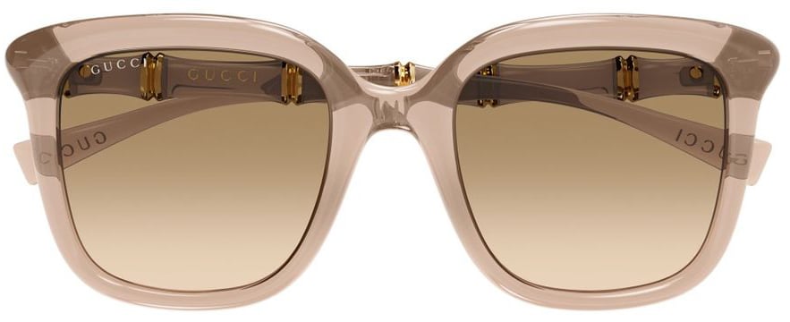 Gucci Butterfly-Shaped Transparent Acetate Sunglasses with Bamboo Motif GG2058S Linea Sign Neutraal