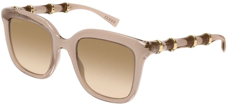 Gucci Butterfly-Shaped Transparent Acetate Sunglasses with Bamboo Motif GG2058S Linea Sign Neutraal