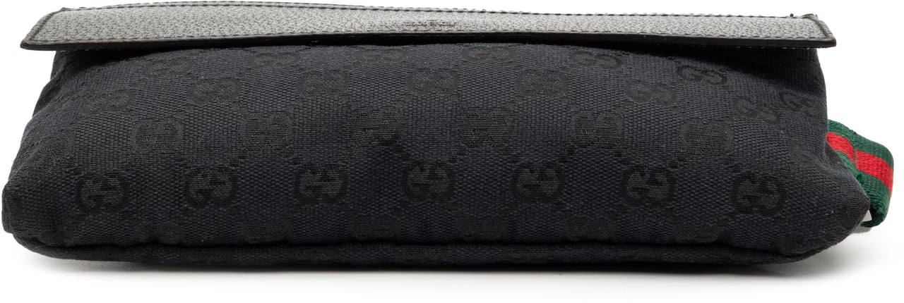 Gucci GG Canvas Web Crossbody Zwart