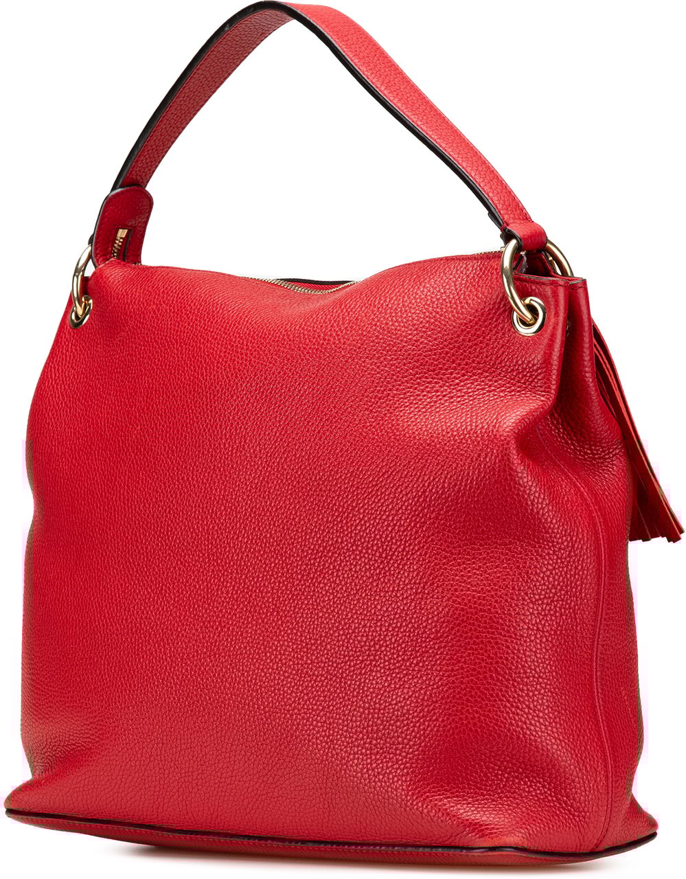 Gucci Large Pebbled Calfskin Soho Convertible Hobo Rood