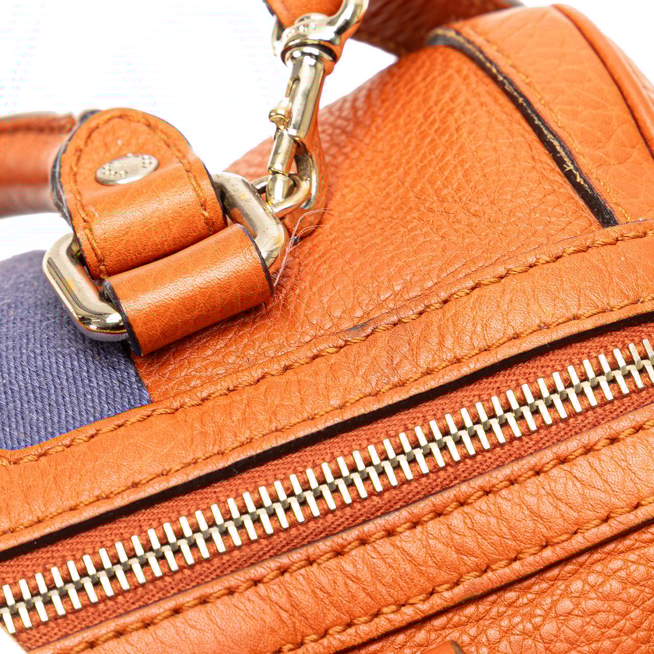 Gucci Small Leather Web Joy Boston Bag Oranje