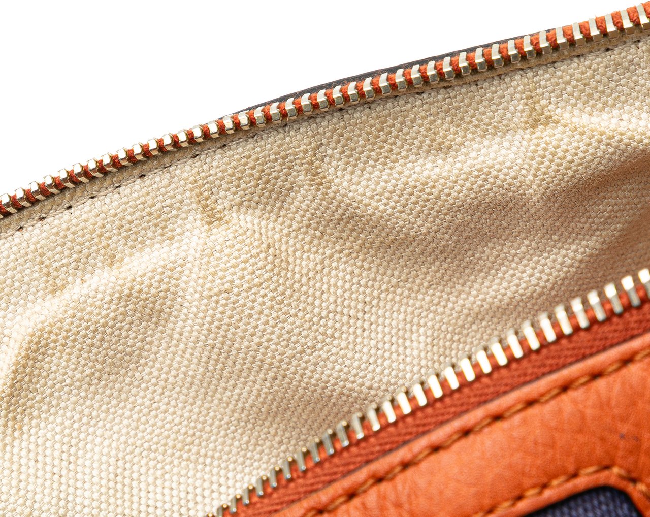 Gucci Small Leather Web Joy Boston Bag Oranje