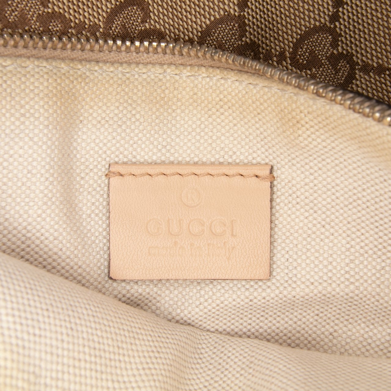 Gucci GG Canvas Craft Tote Bruin