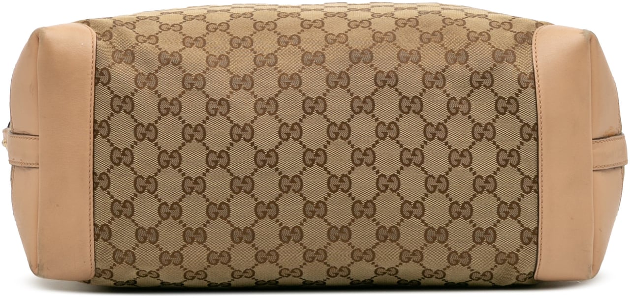 Gucci GG Canvas Craft Tote Bruin