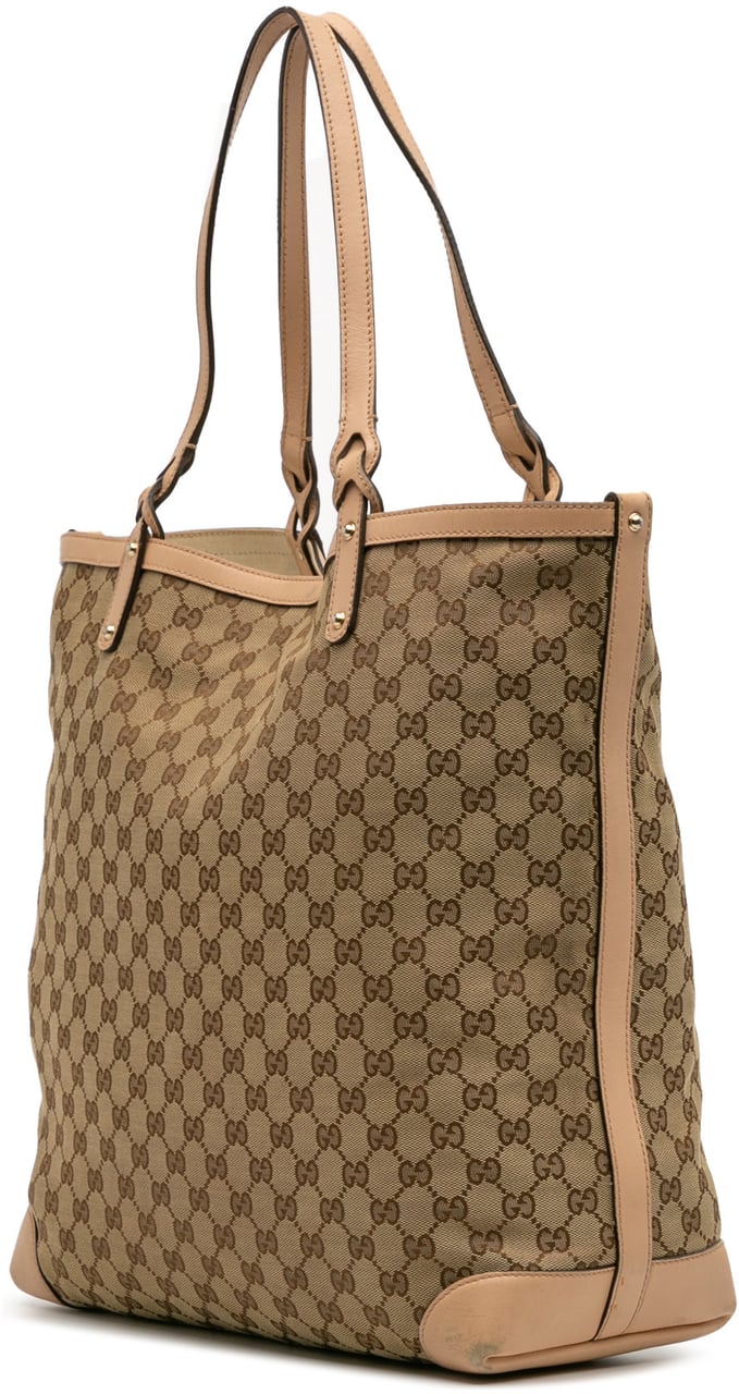 Gucci GG Canvas Craft Tote Bruin