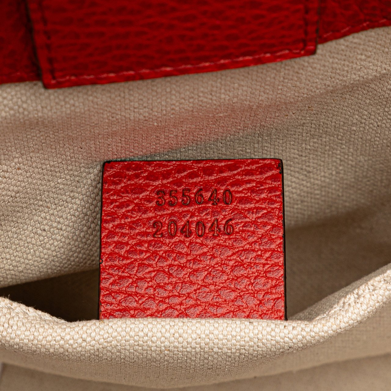 Gucci Mini Leather Swing Handbag Rood