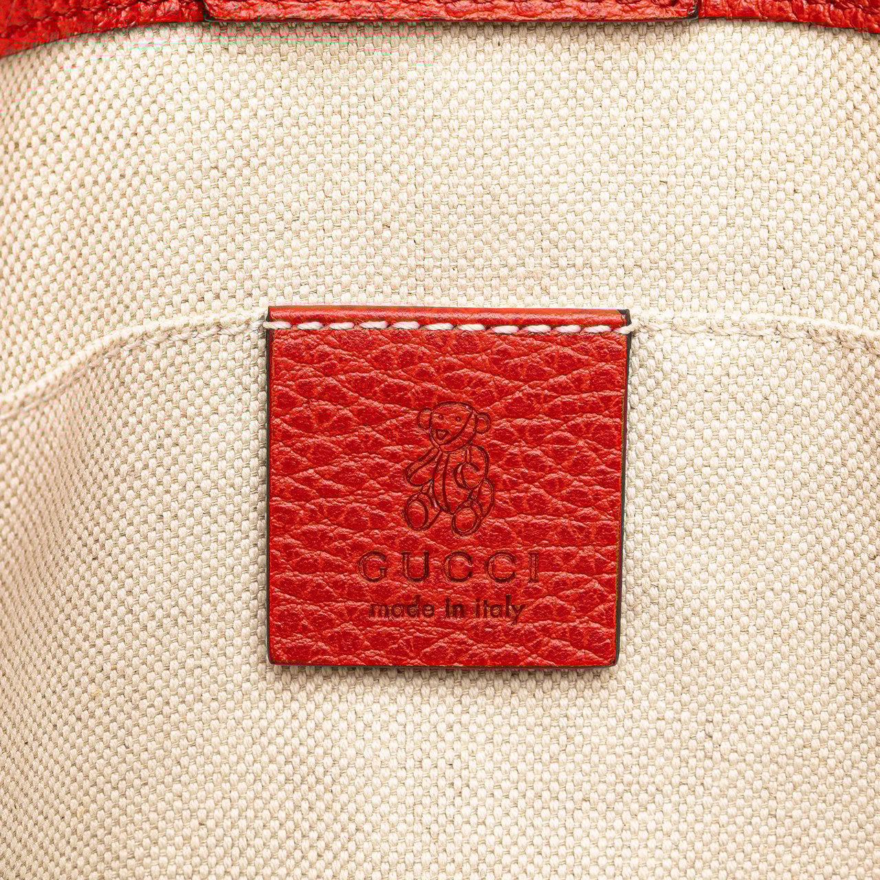 Gucci Mini Leather Swing Handbag Rood