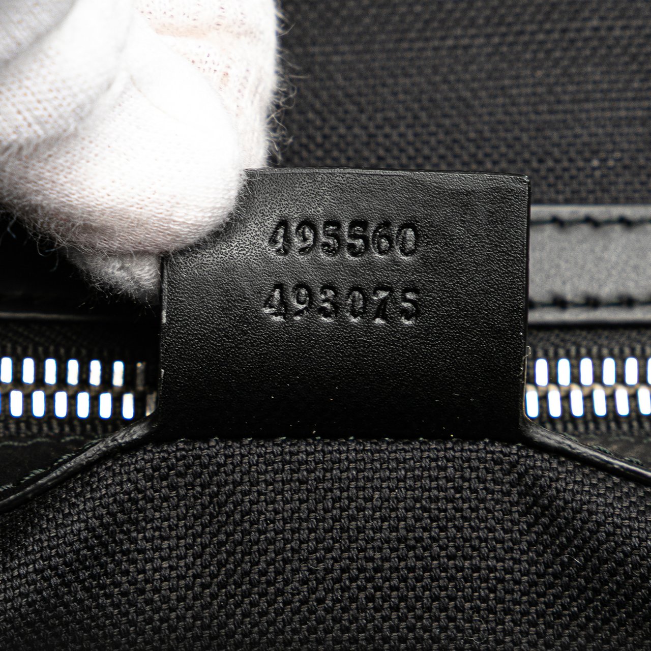 Gucci Large GG Supreme Web Tote Zwart