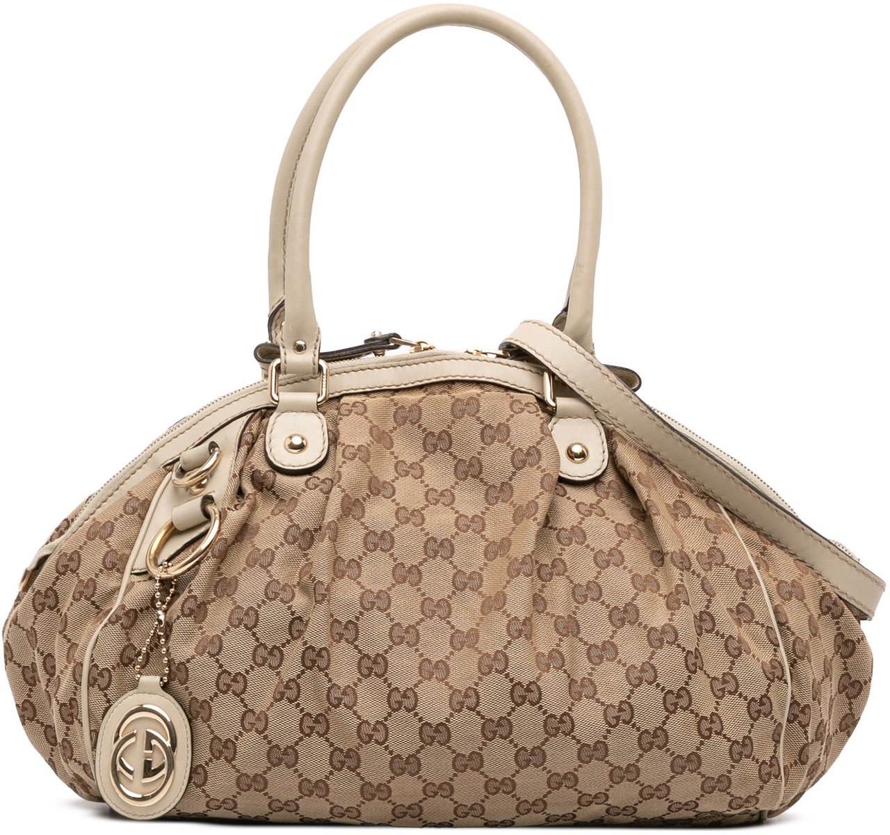 Gucci GG Canvas Sukey Satchel Bruin