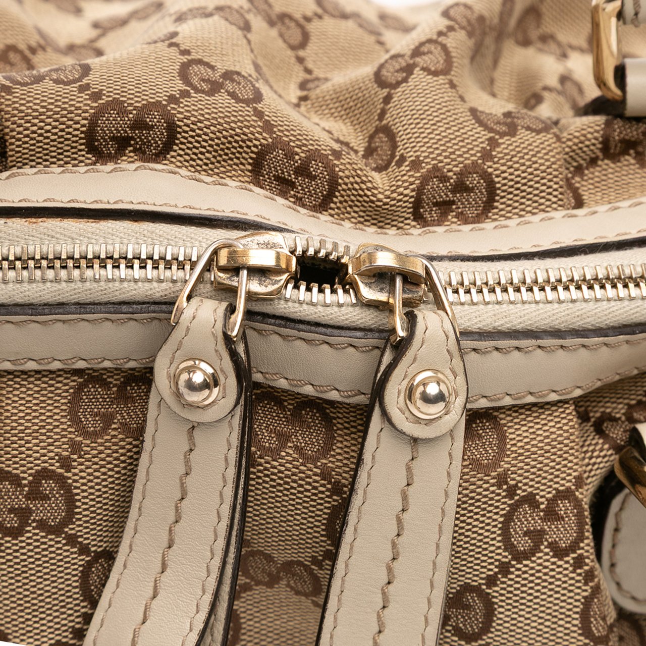 Gucci GG Canvas Sukey Satchel Bruin