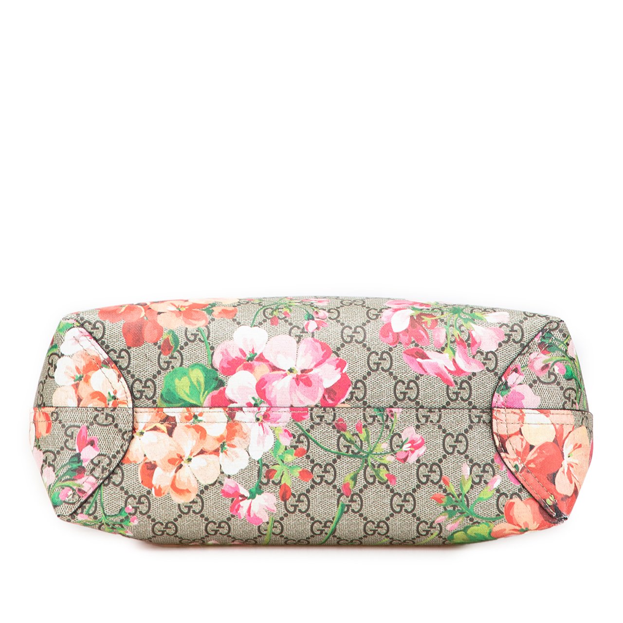Gucci Small GG Supreme Blooms Reversible Tote Bruin