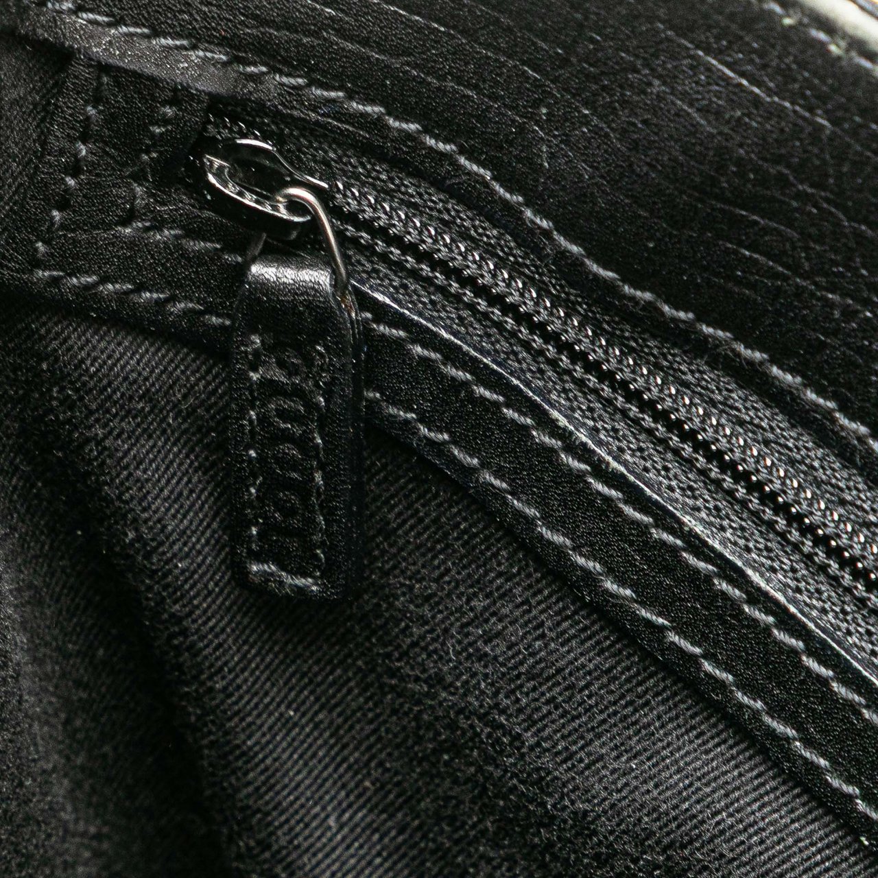 Gucci GG Canvas Bamboo Tote Zwart