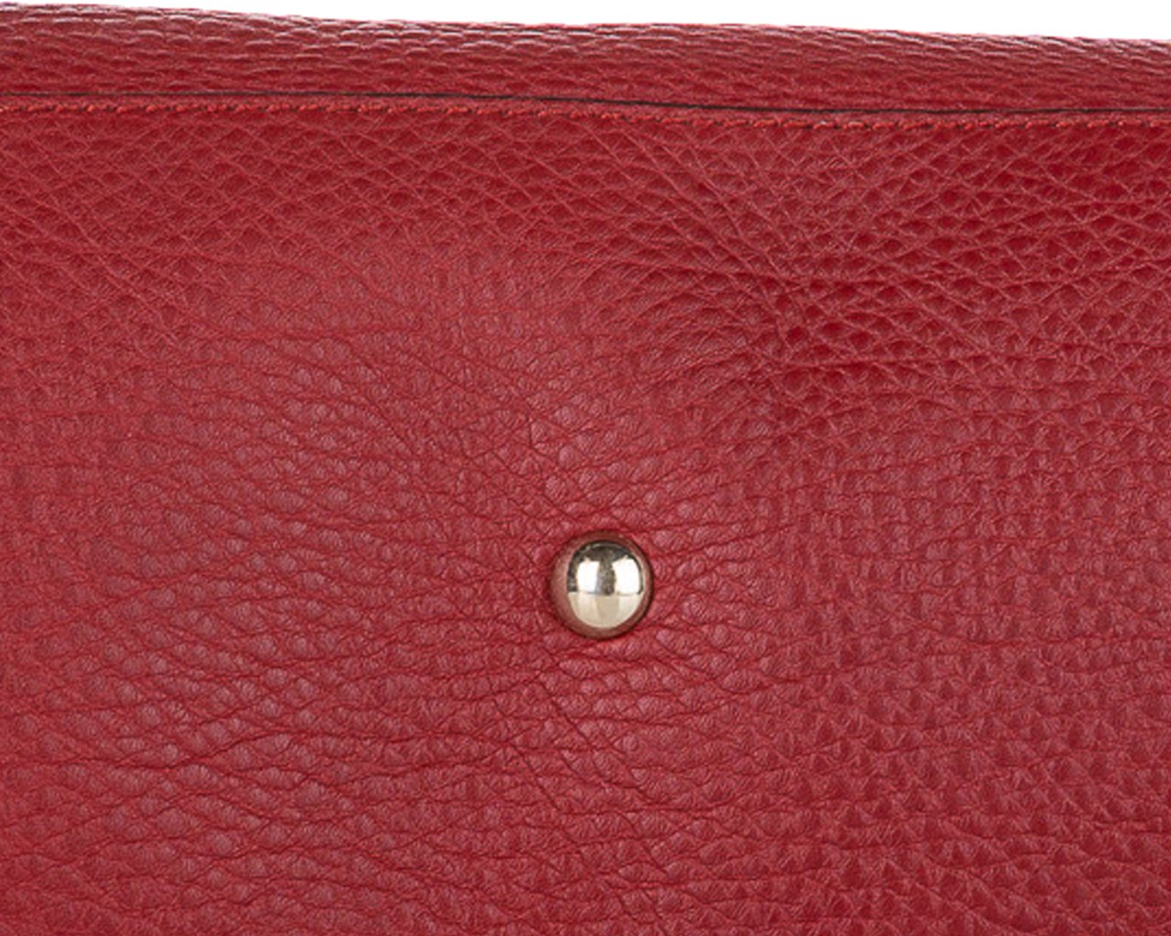 Gucci Medium Calfskin Bamboo Shopper Satchel Rood
