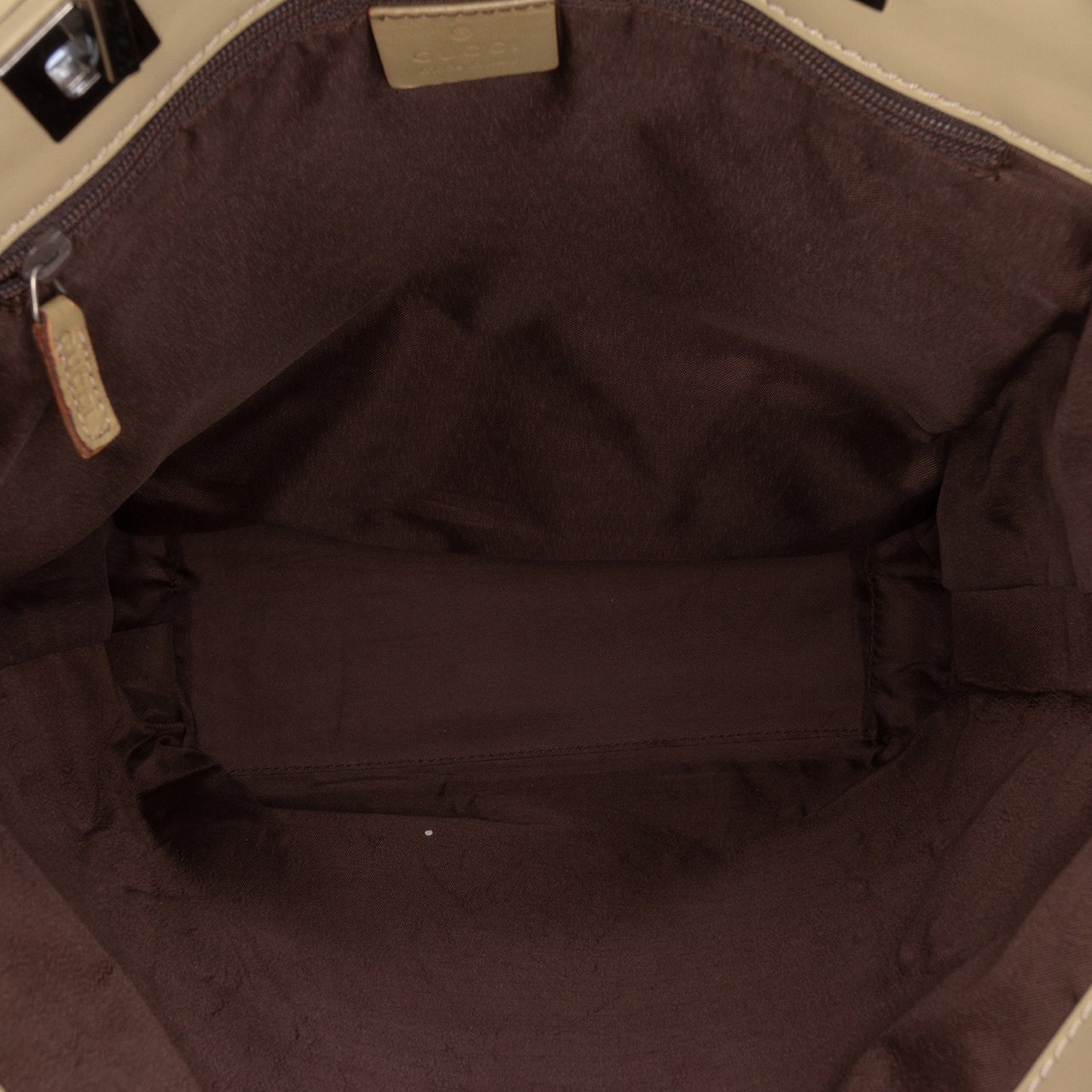 Gucci GG Canvas Web Tote Bruin