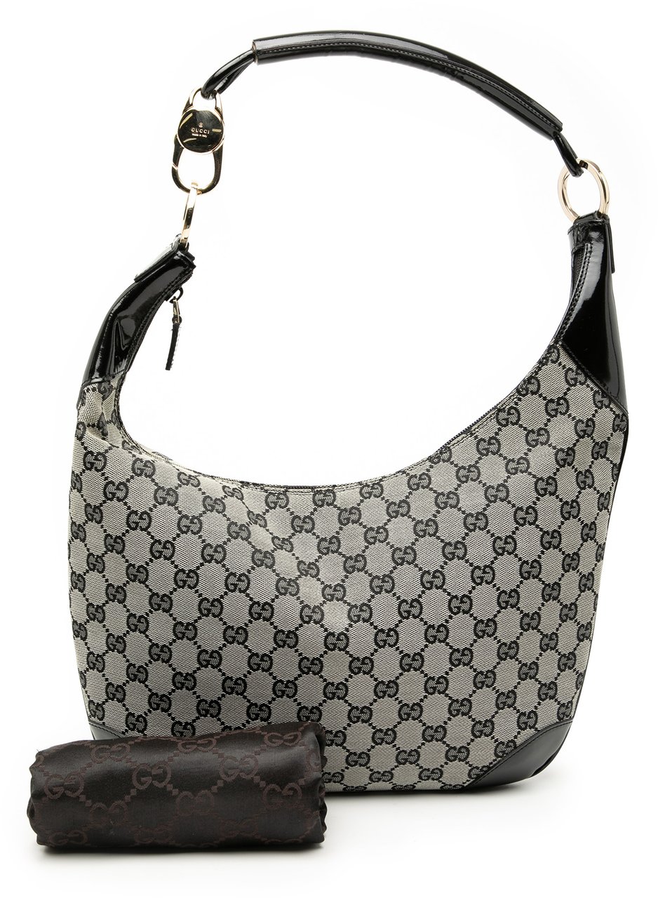 Gucci GG Canvas Shoulder Bag Bruin