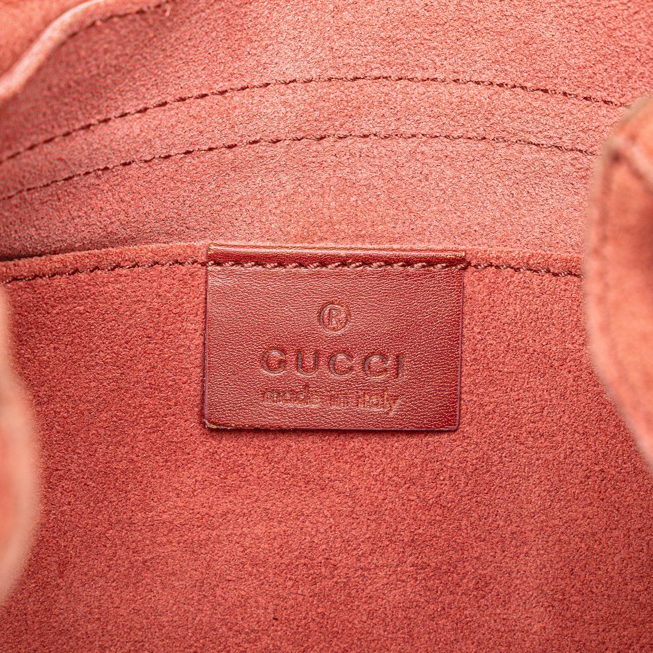 Gucci Suede Heart Shoulder Bag Roze