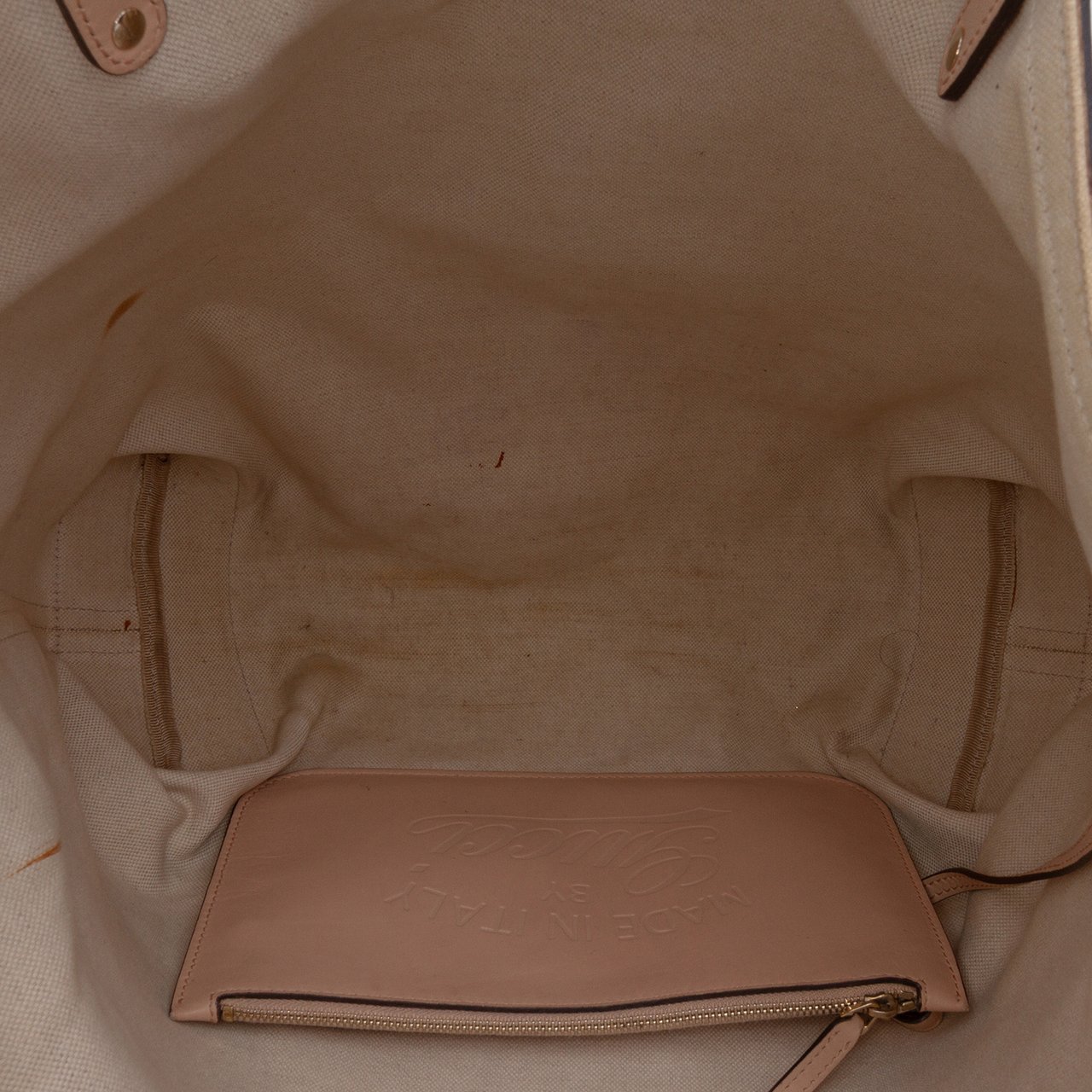 Gucci GG Canvas Craft Tote Bruin