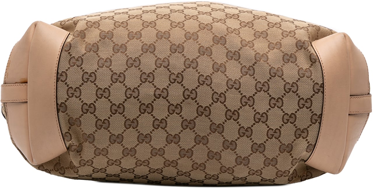Gucci GG Canvas Craft Tote Bruin