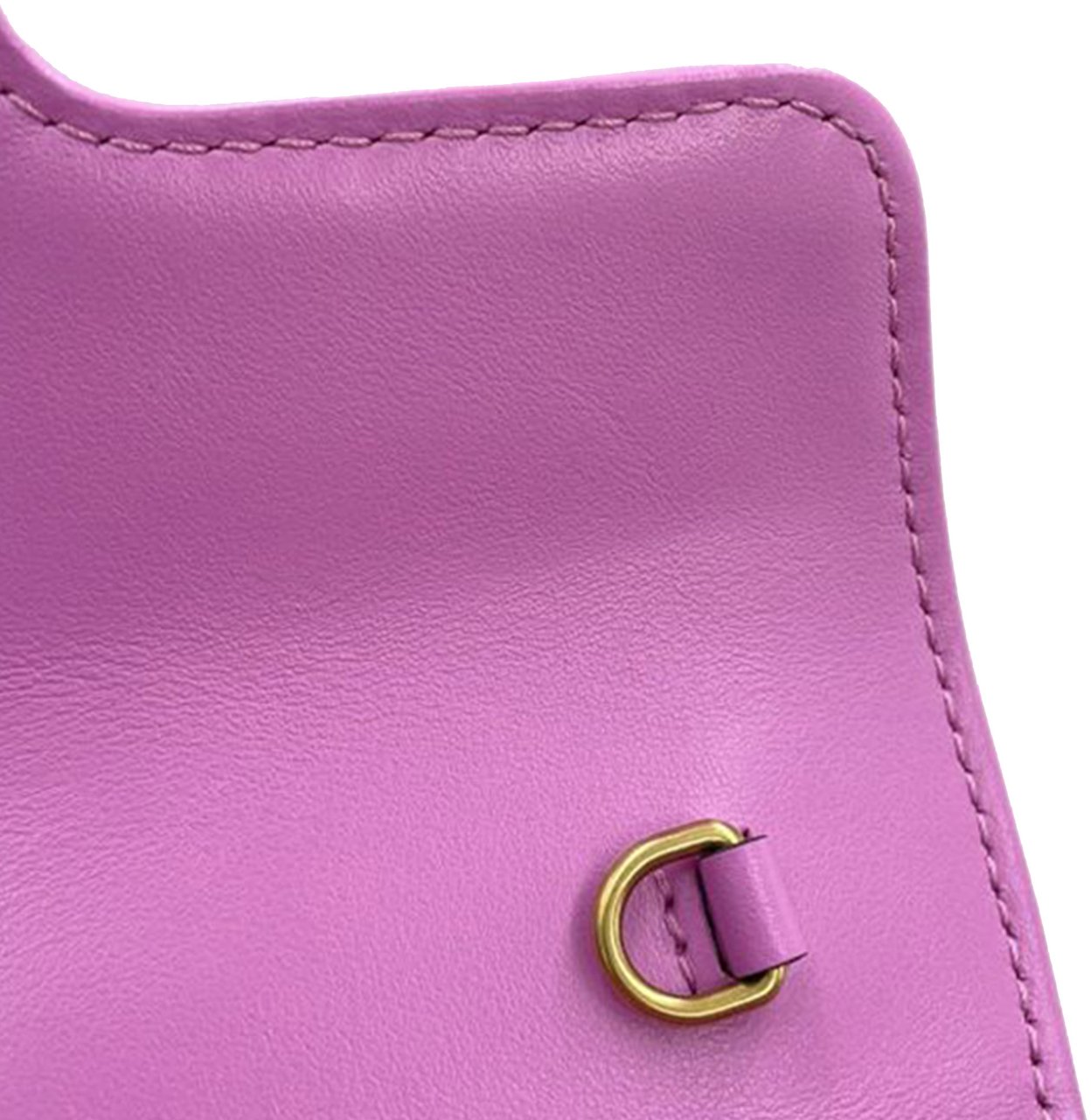 Gucci Super Mini GG Marmont Matelasse GG Canvas Flap Crossbody Paars