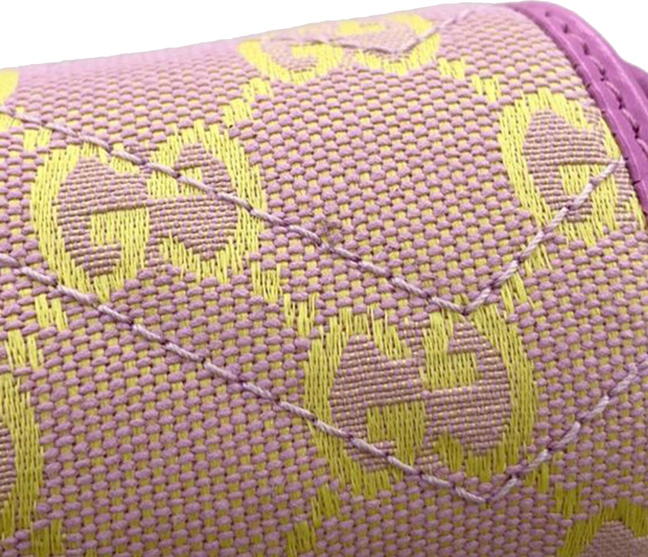 Gucci Super Mini GG Marmont Matelasse GG Canvas Flap Crossbody Paars