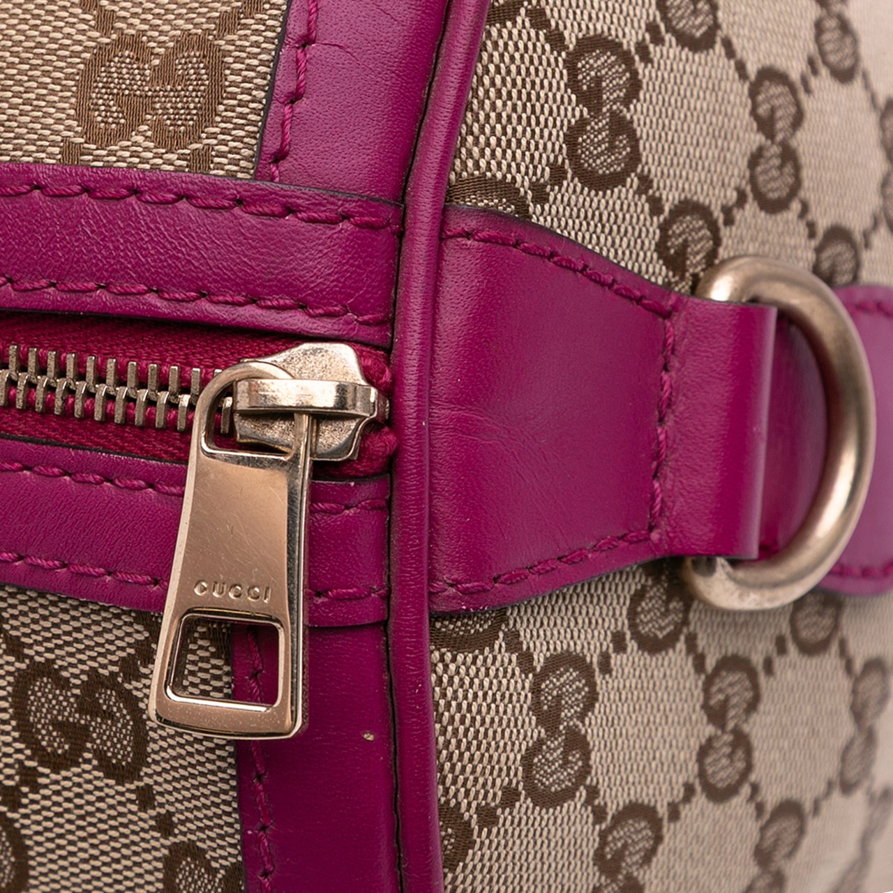 Gucci Medium GG Canvas Joy Boston Bag Bruin