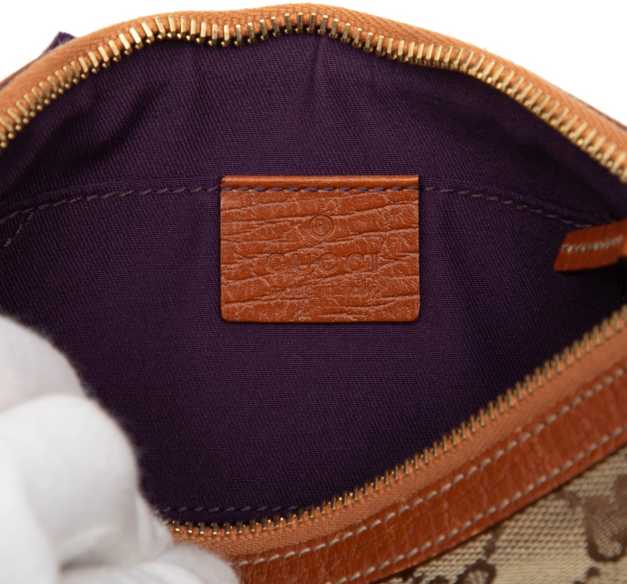 Gucci GG Canvas Jolicoeur Pochette Bruin