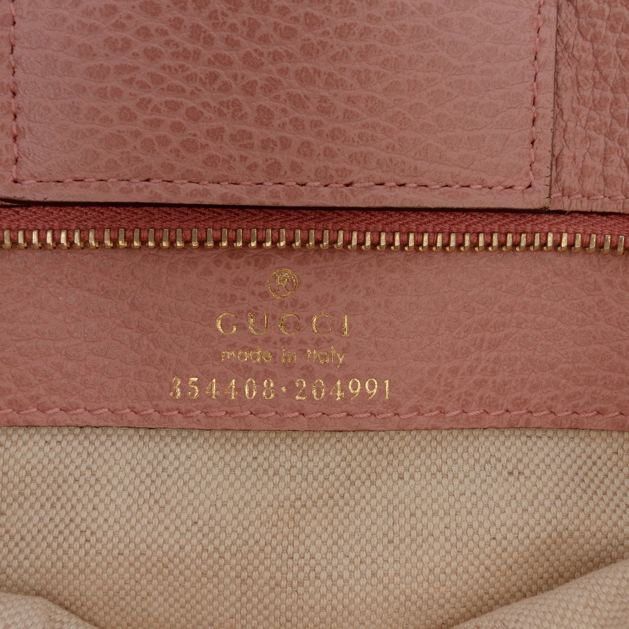 Gucci Small Leather Swing Tote Bruin