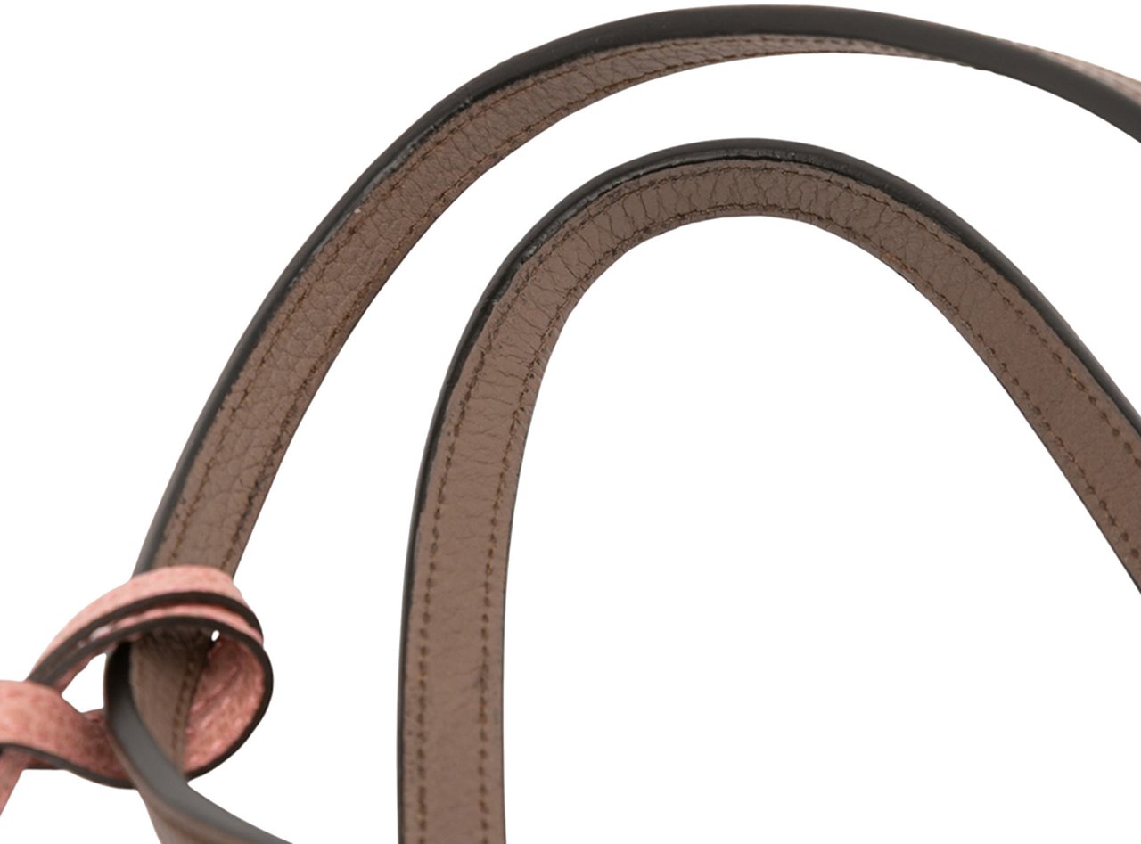 Gucci Small Leather Swing Tote Bruin