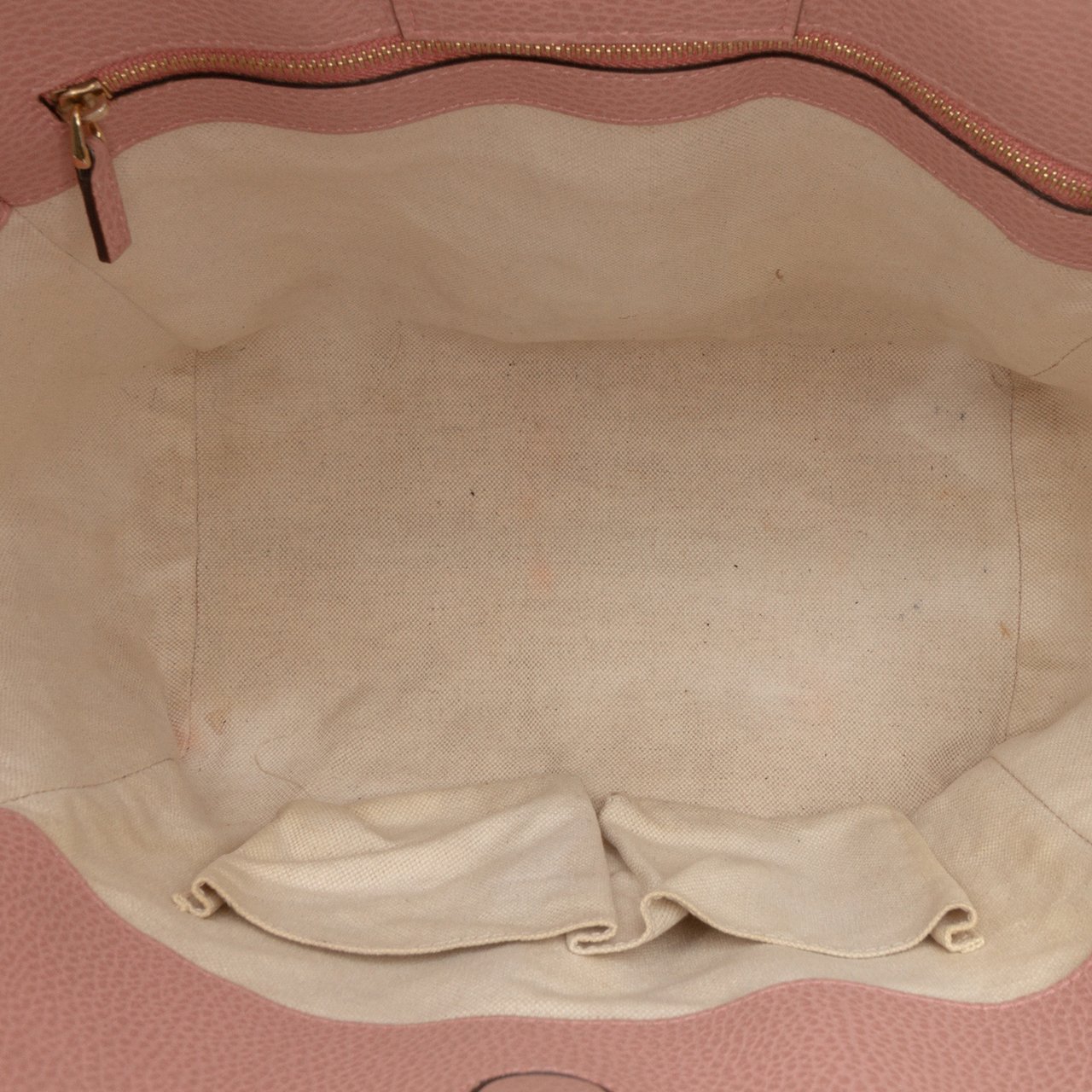 Gucci Small Leather Swing Tote Bruin