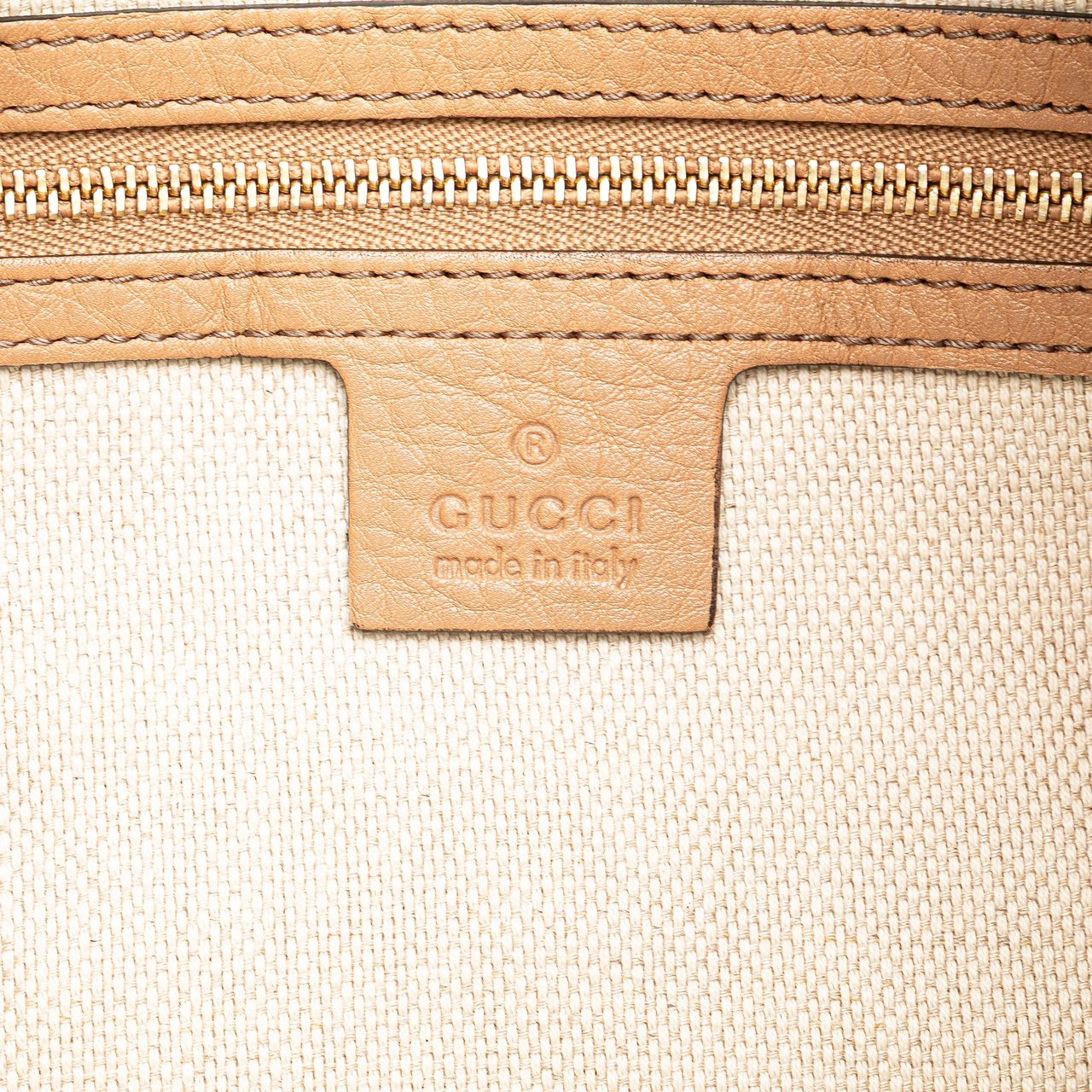 Gucci Medium Leather Soho Chain Tote Bruin