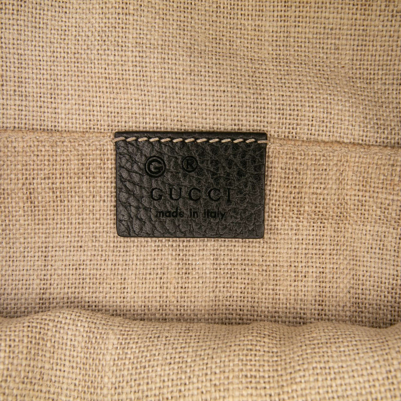 Gucci Calfskin Bamboo Tassel Clutch Zwart