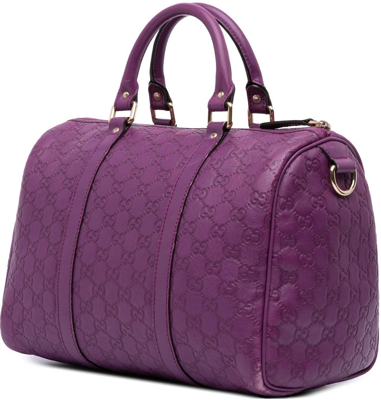 Gucci Medium Guccissima Joy Boston Bag Paars