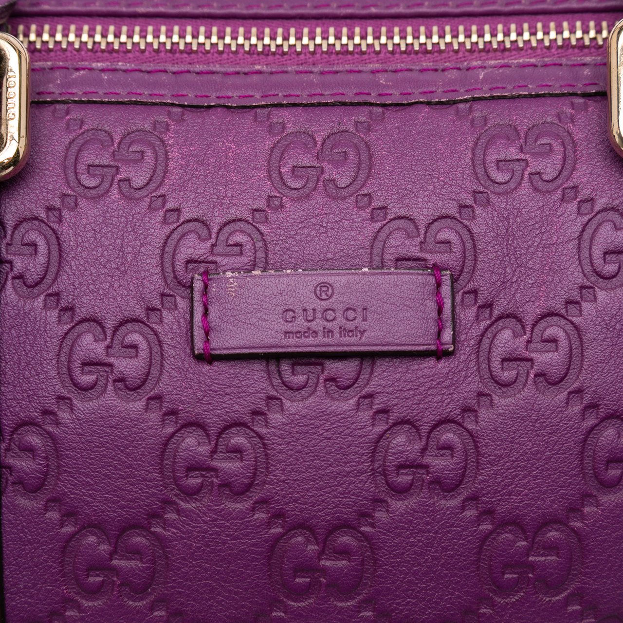 Gucci Medium Guccissima Joy Boston Bag Paars