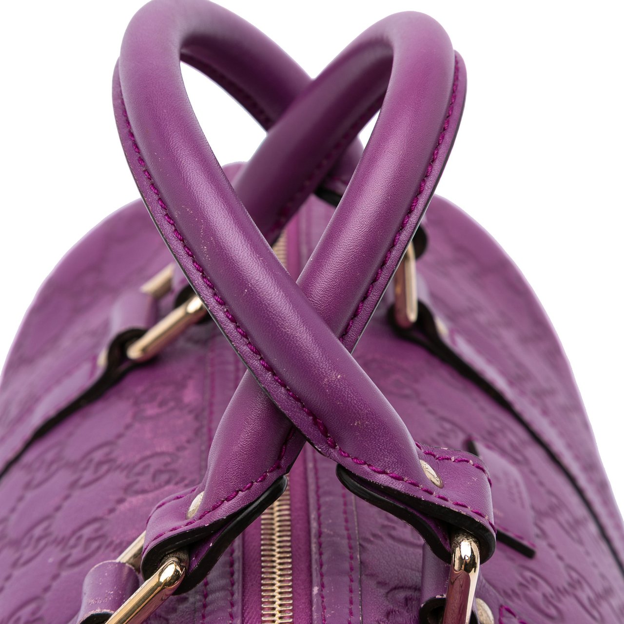 Gucci Medium Guccissima Joy Boston Bag Paars